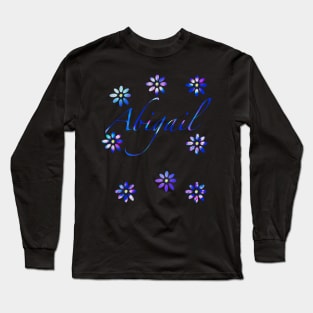 Top 10 best personalised gifts 2022  - Abigail - personalised,personalized name with summertime daisies Long Sleeve T-Shirt